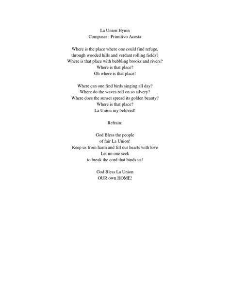 la union hymn